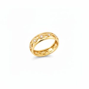 ✨ Golden Twelve Diamond Band