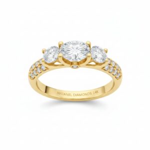 Luxury Three‑Stone Diamond Ring