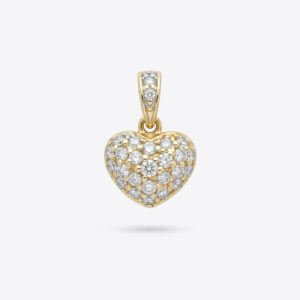 14K Gold Diamond Heart Pendant (0.40ct)