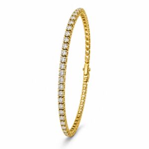 14K Gold Natural Diamond Tennis Bracelet (4.20ct F/G VS1)