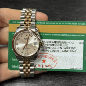 Rolex Steel and Everose Gold Datejust 31 178271 mrj