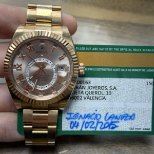 Rolex Everose Gold Sky-Dweller 326935 w