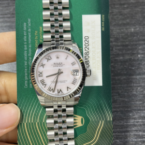 Rolex Steel and White Gold Datejust 31 178274 psj