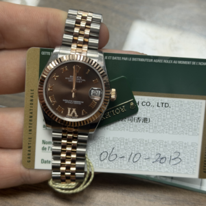 Rolex Steel and Everose Gold Datejust 31 178271 wdj