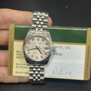 Rolex Steel and White Gold Datejust 31 178274 mdj