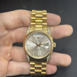 Rolex Day-Date 36 Yellow Gold / Gem-set / White MOP Diamond / President 118388 mdp