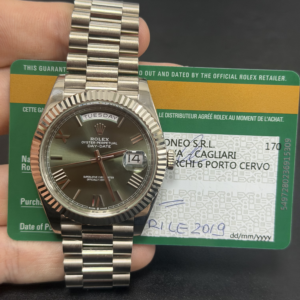Rolex Day-Date 40 White Gold / Dark Rhodium Tuxedo 228239-0002