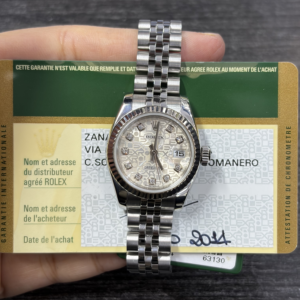 Rolex Steel and White Gold Lady-Datejust 26 179174 wdj