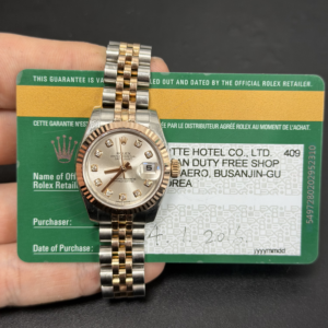 Rolex Steel and Everose Gold Rolesor Lady Datejust 26 179171 wdj