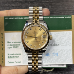 Rolex Steel and Yellow Gold Datejust 31 178273 sdj