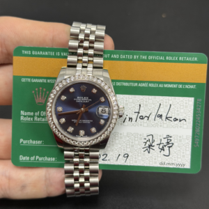 Rolex Steel and White Gold Datejust 31 178384 blij