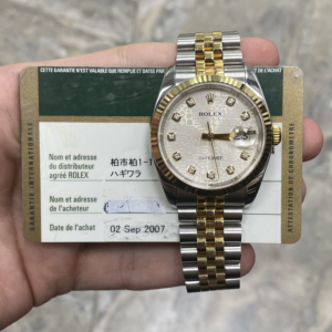 Rolex Steel and Yellow Gold Rolesor Datejust 36 116233 wdj