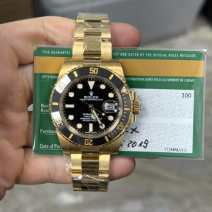 Rolex Submariner Date 40 Yellow Gold / 60-Minute Dive / Blue Index / Oyster 116618