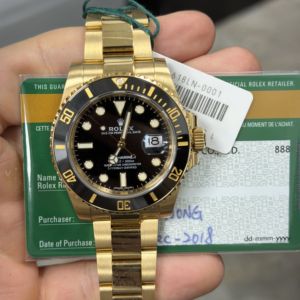 Rolex Submariner Date 40 Yellow Gold / 60-Minute Dive / Blue Index / Oyster 116618