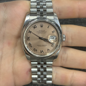 Rolex Datejust 36 Stainless Steel / Smooth / White Index / Jubilee 116200 wsj