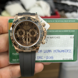 Rolex Daytona 40 Rose Gold / Tachymetre / Chocolate / Strap 116515
