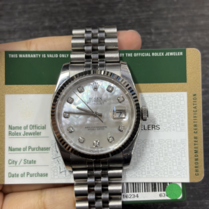 Rolex Steel and White Gold Datejust 36 116234 sdj