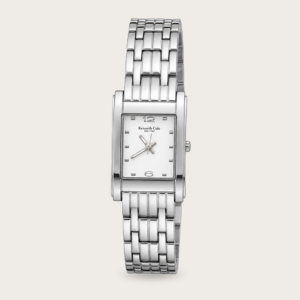Kenneth Cole New York Rectangular Women’s Watch – Stainless Steel Bezel & Silver Stainless Steel Bracelet