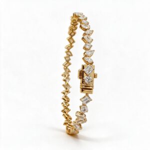 Stunning 14k Gold Diamond Tennis Bracelet